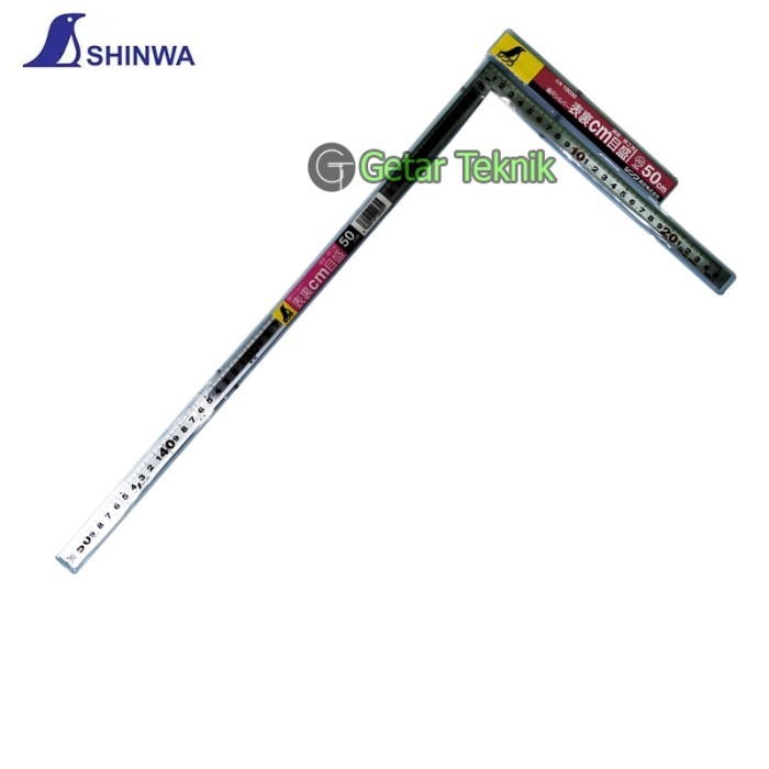 

Penggaris Siku Shinwa 10030 curved length silver 50cm for ironwork