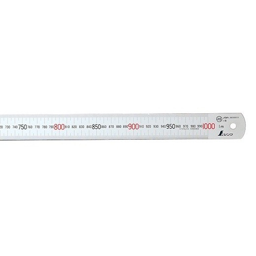 

Shinwa 14044 Stainless steel ruler 1000 mm 100 Cm Shinwa 1M (mm-mm)
