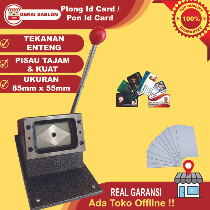 

PEMOTONG PVC ID CARD / PON / PLONG IMPORT KUALITAS BAGUS & TAJAM
