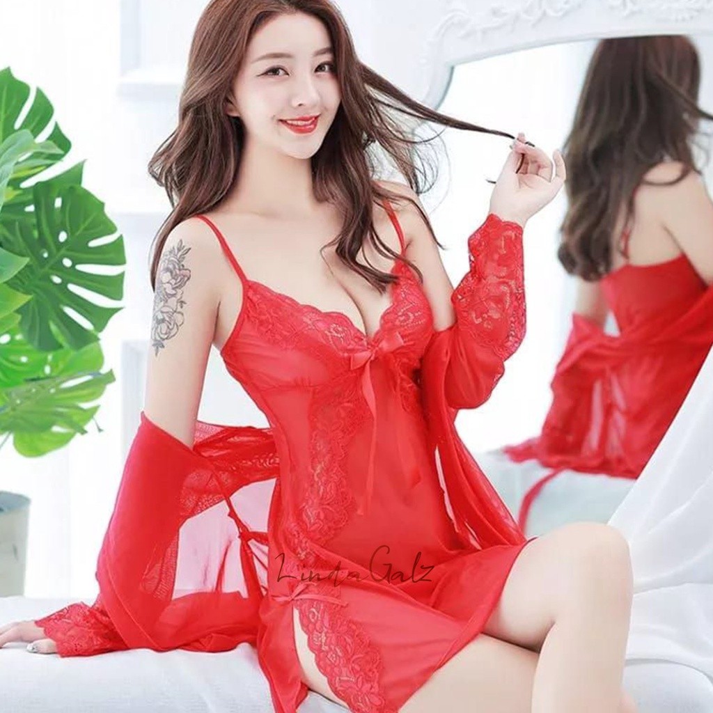 Lingerie LindaGalz Pakaian Tidur Wanita Dewasa Baju Dinas Malam Istri Lingerie Jumbo Big Size Baju