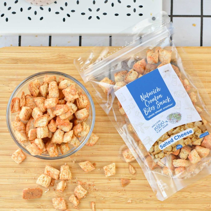 

BERMUTU Simply Premium Crouton Bites Snack Salted Cheese 60 Gr
