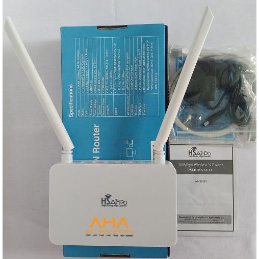 TERBARU - HSairPo WR300N Wireless Router 300Mbps HSairPo WR300N Wireless 300Mbps Router HSairPo WR30