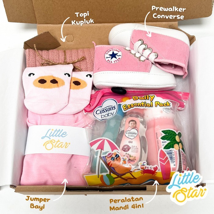 DISKON Hampers Newborn Baby Gift Set Kado Baju Sabun Perlengkapan Mandi Bayi