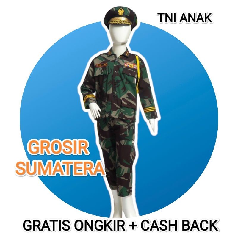 Kostum Anak TENTARA CILIK / TENTARA ANAK ANAK / Seragam tentara anak cilik / seragam profesi anak /