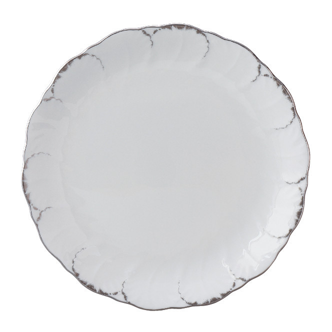 NARUMI SIMPLY PLATINUM 51244-1748 23CM PLATE / PIRING