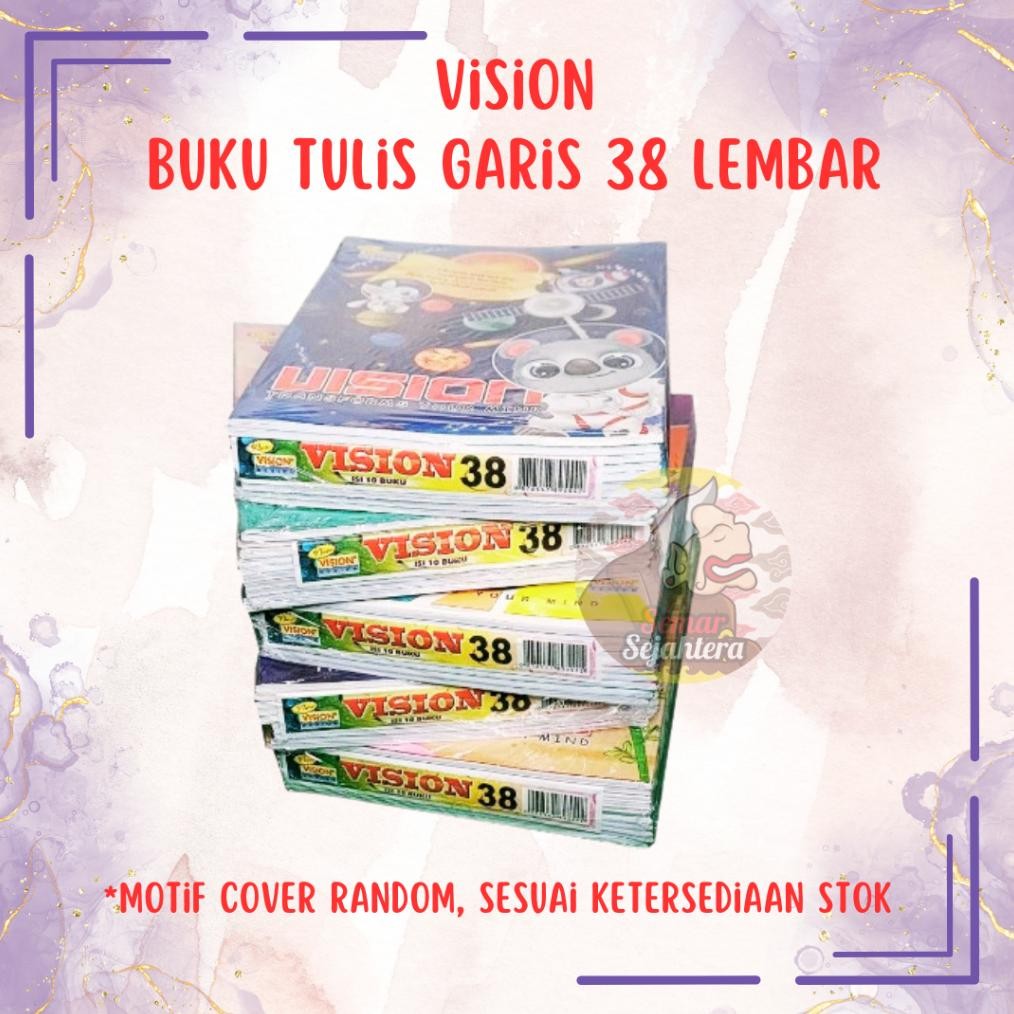 

Terlaris [Pak] Buku Tulis Vision 38 Lembar (10 Pcs)^