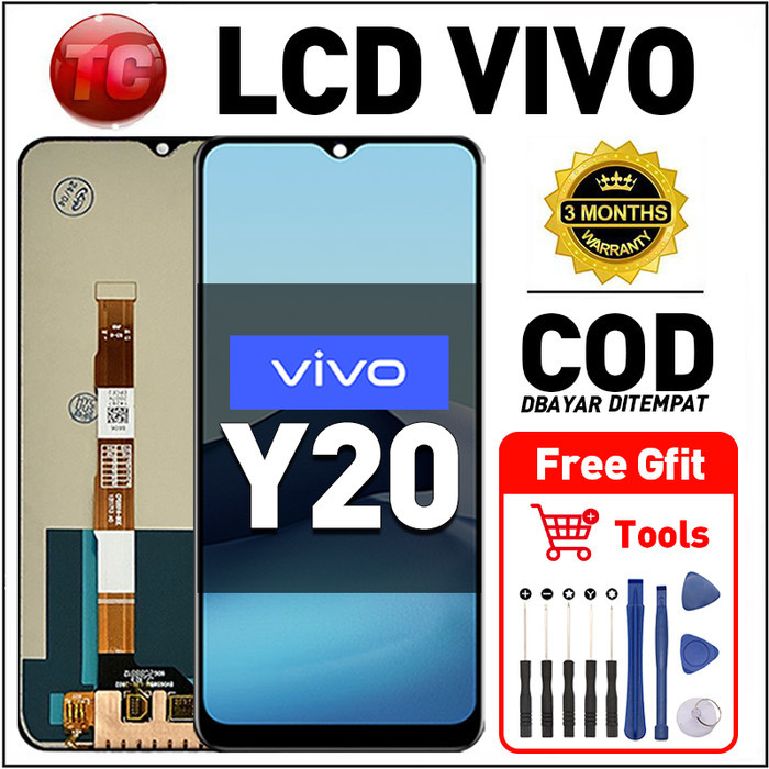 Original Lcd VIVO Y20 fullset ori asli Layar hp touchscreen Sentuh Versi Tinggi COD