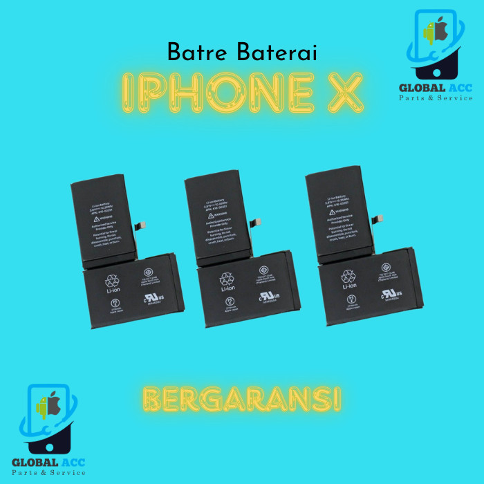 batre battery baterai iphone x original oem