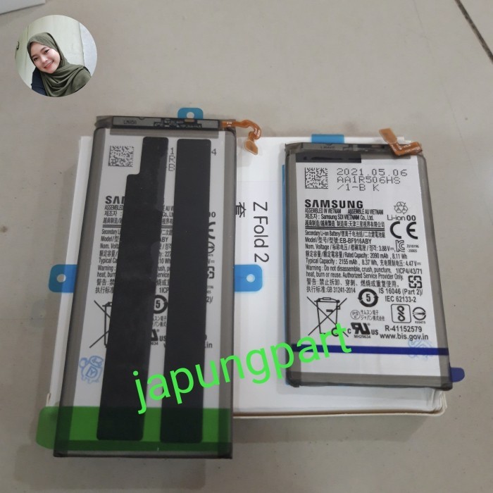 Batre baterry Samsung Z fold 2 atas BF 916 original copotan ready