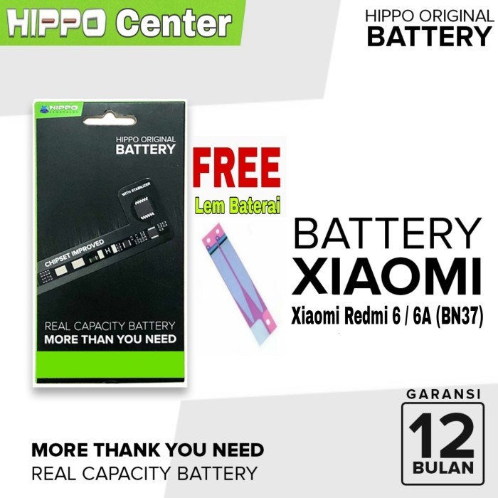 Baterai Hippo XiaoMi Xiao Mi Redmi 6 / 6A ( BN37 ) 2900mAh