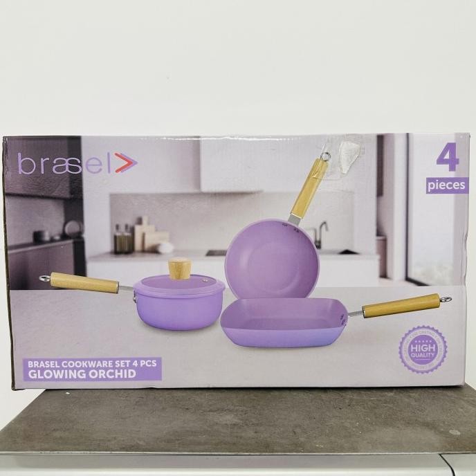 Panci set induksi marble coating cooking set marble coating Brasel