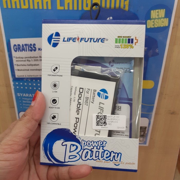 BATERAI BATRE BN 57POCO X3PRO NFC POCO X3 PRO DOUBLE POWER LF