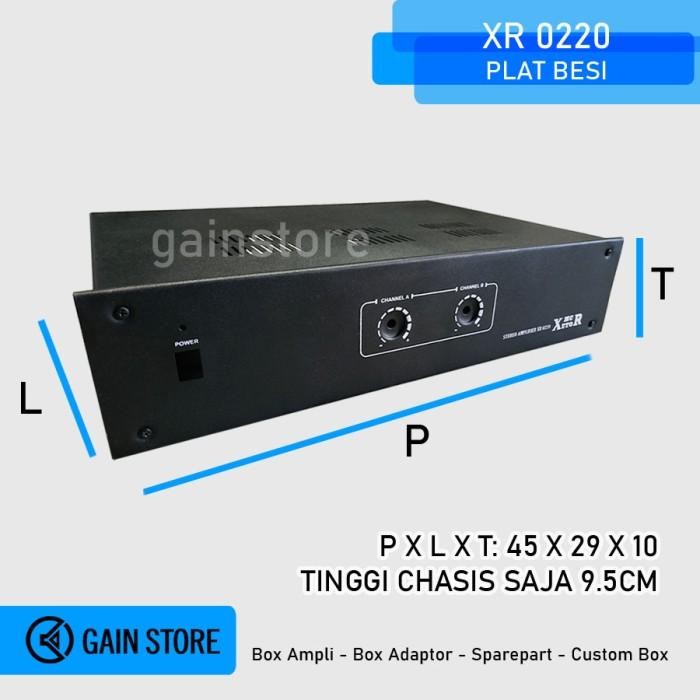 Box Ampli Xr 0220 Amplifier Power Plat Besi