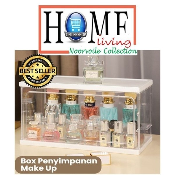 Rak Acrylic Kotak Penyimpanan Parfum & MakeUp