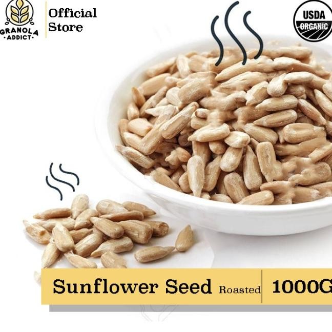 

Roasted Sunflower Seed / Kuaci Kupas Panggang 1000G / 1Kg
