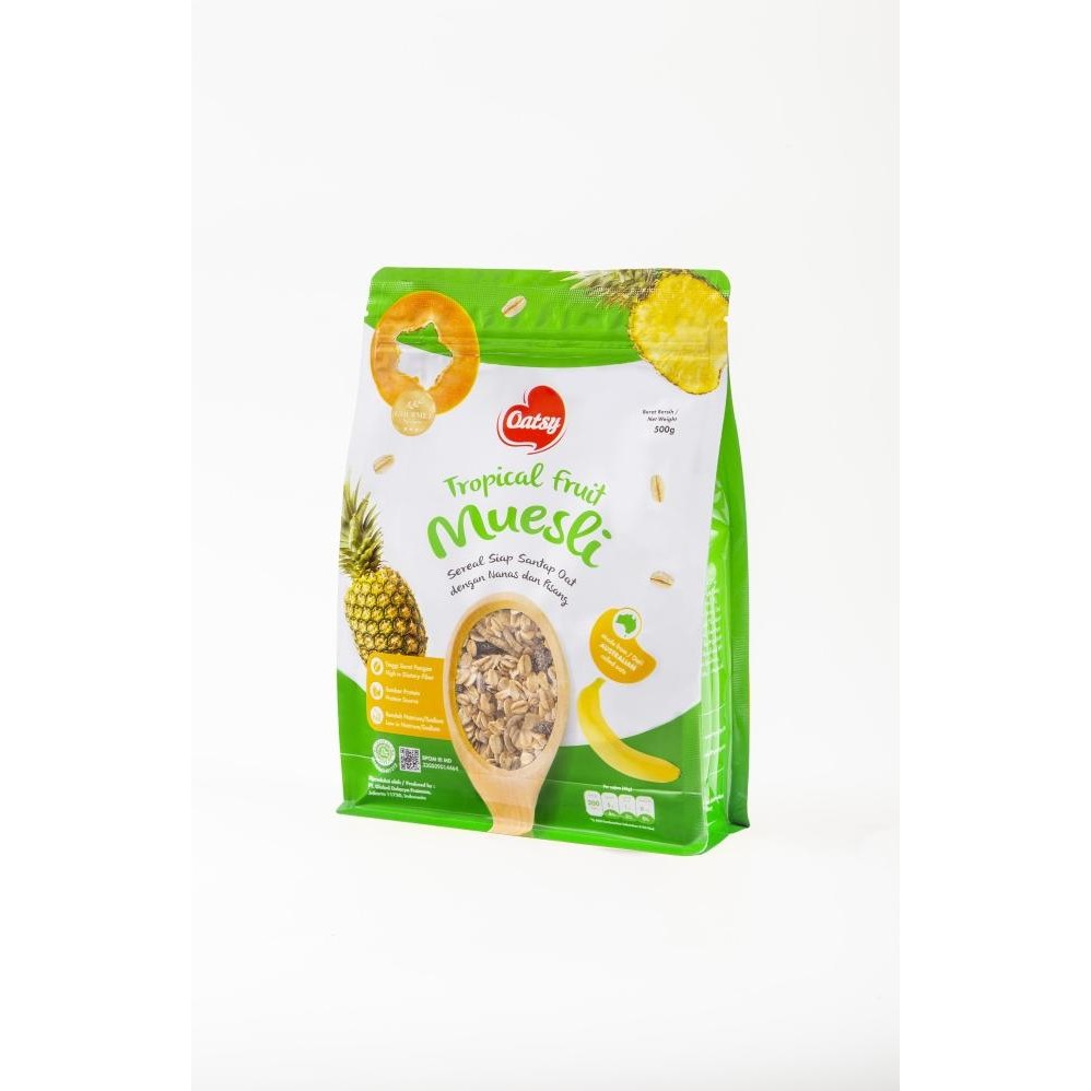 Oatsy Muesli Organic 500 Gr Sereal Dried Fruit Natural Food