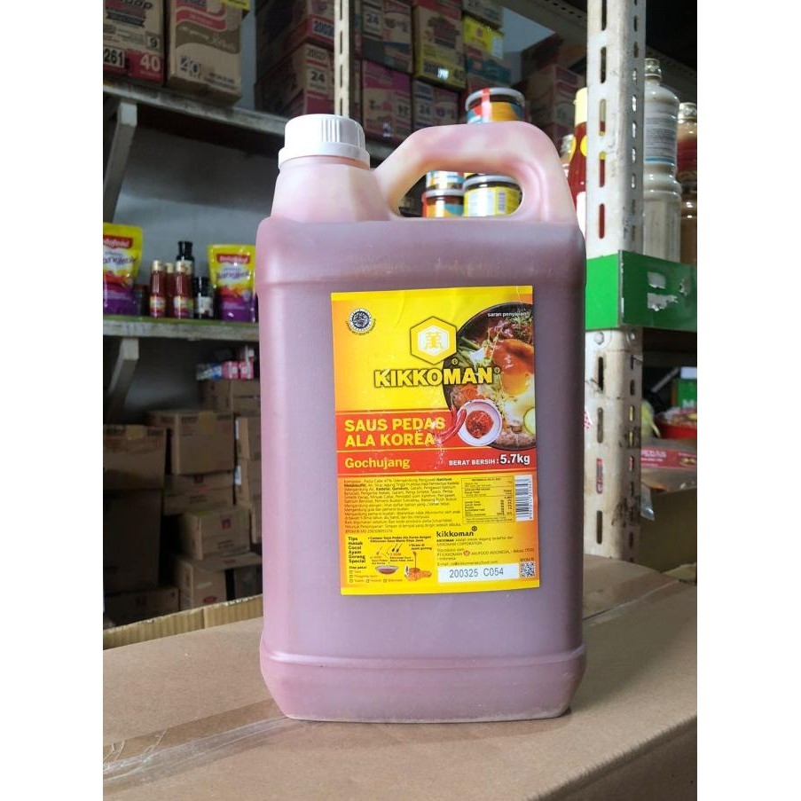 

Siap Kirim Kikkoman Saos/Saus Sambel bumbu marinasi Paste Korea Gochujang Halal 5,7 kg Murah horeca grosir
