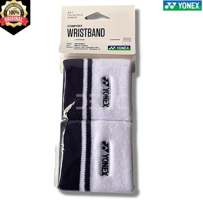 

BLUE- YONEX WRISTBAND WB08495-2 - WHITE BLUE 2IN1
