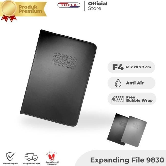 

EXPANDING FILE 9830 TOPLA MAP DOKUMEN KULIT UKURAN FOLIO F4 13 FILE