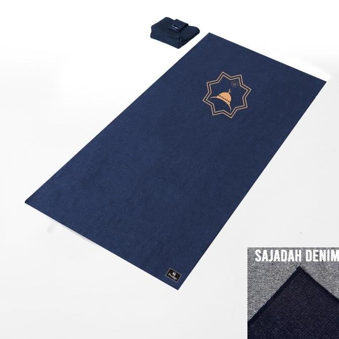 

BLUE- SAJADAH LIPAT TRAVEL SAJADAH DENIM FREE POUCH PRODIGO MATAHA BLUE