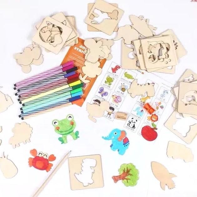 

Set Alat Menggambar Pensil Warna Penghapus Drawing Template Stencil Terbaru