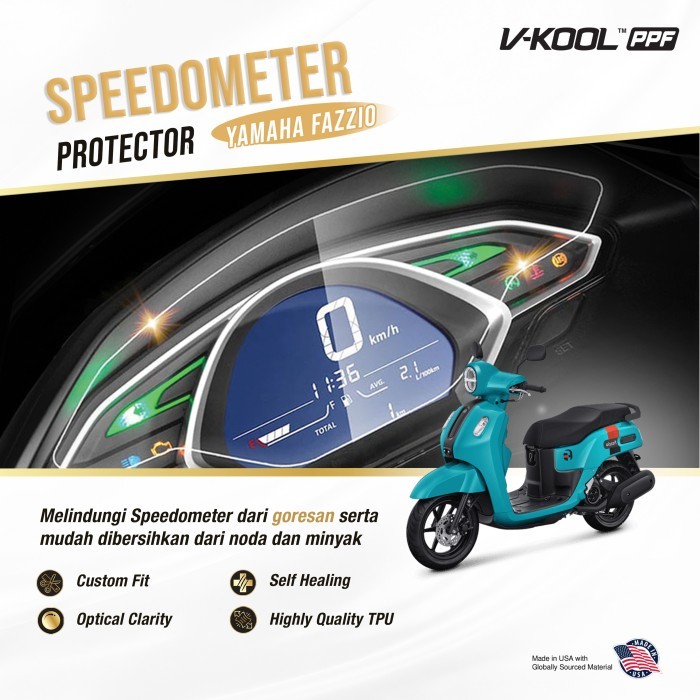 PPF V-KOOL Speedometer Yamaha Fazzio