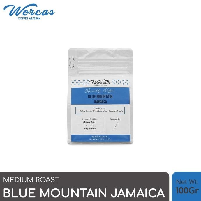 

BLUE- WORCAS ARABICA JAMAICA BLUE MOUNTAIN 100GR - MEDIUM ROASTED COFFEE