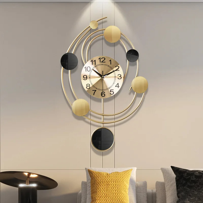 

- TaffHOME Jam Dinding Quartz Iron Luxury Nordic Style 67cm - SF126888 -