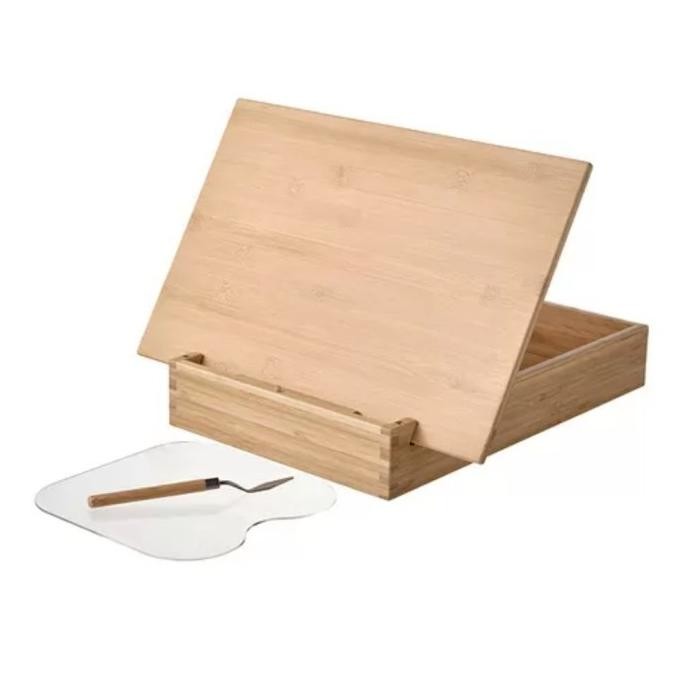 

Set Papan Penyangga + Kotak Lukis Anak Bambu Gesi Dengan Spatula Cat Terbaru