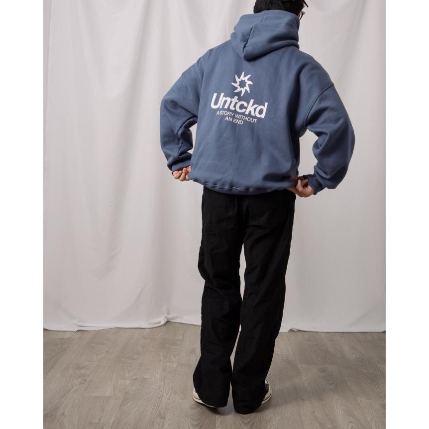 

BLUE- UNTCKD ASTER HOODIE STEEL BLUE