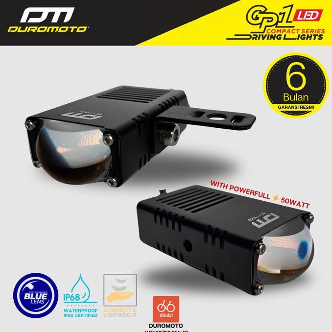 

BLUE- DUROMOTO GP1 GP 1 LAMPU MINI FOGLAMP LED MOTOR ADVENTURE BLUE LENS