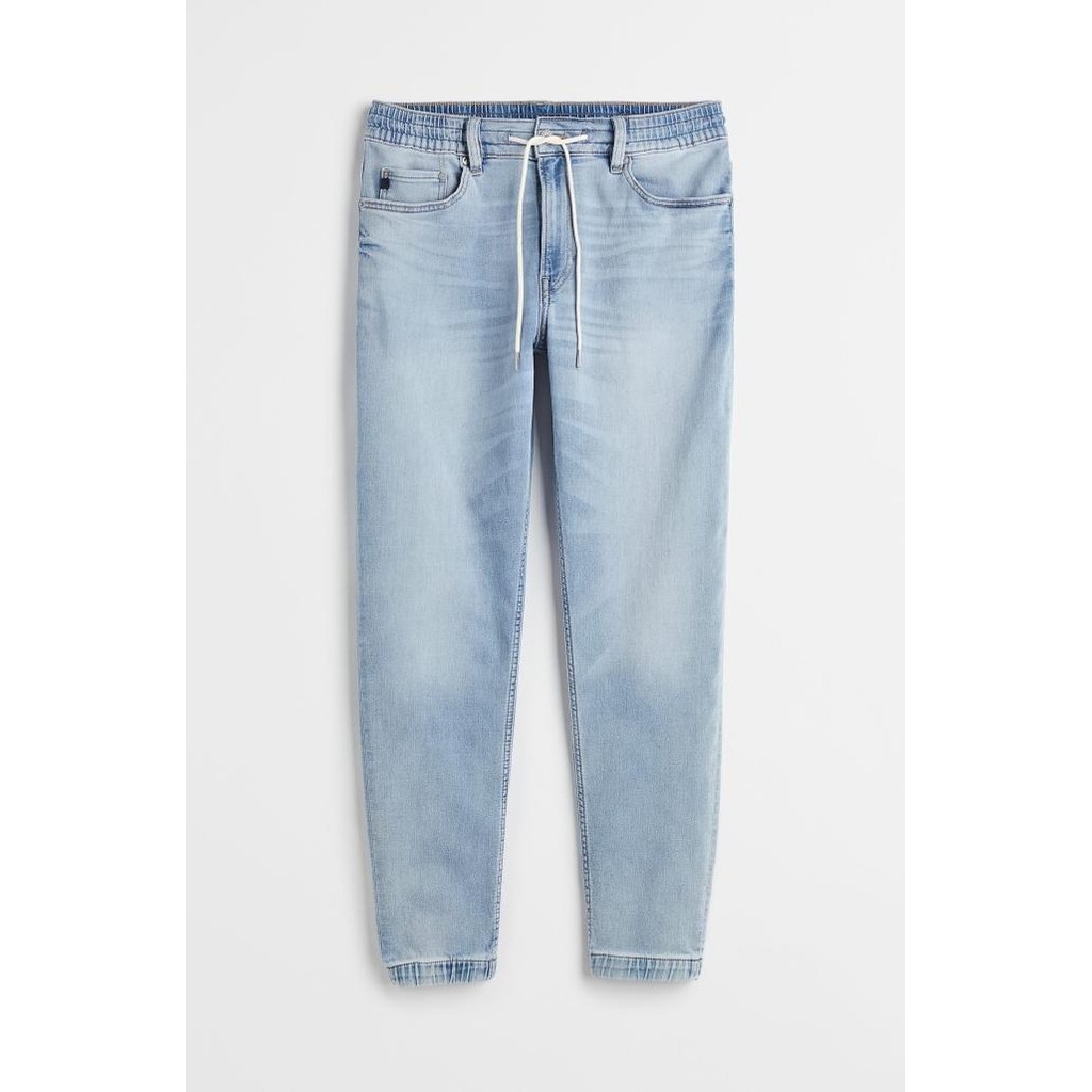 

BLUE- H&M HYBRID REGULAR TAPERED JOGGERS - LIGHT DENIM BLUE