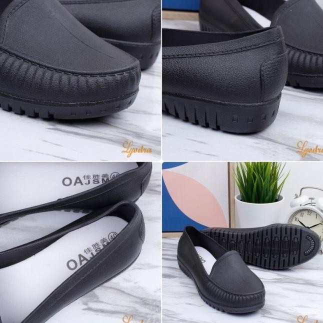 Sepatu Wanita Jelly Flat Shoes Flatshoes Jelly Karet