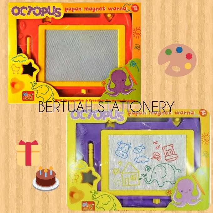 

Terlaris OCTOPUS COLOR DRAWING BOARD PAPAN GAMBAR MAGNET WARNA COD