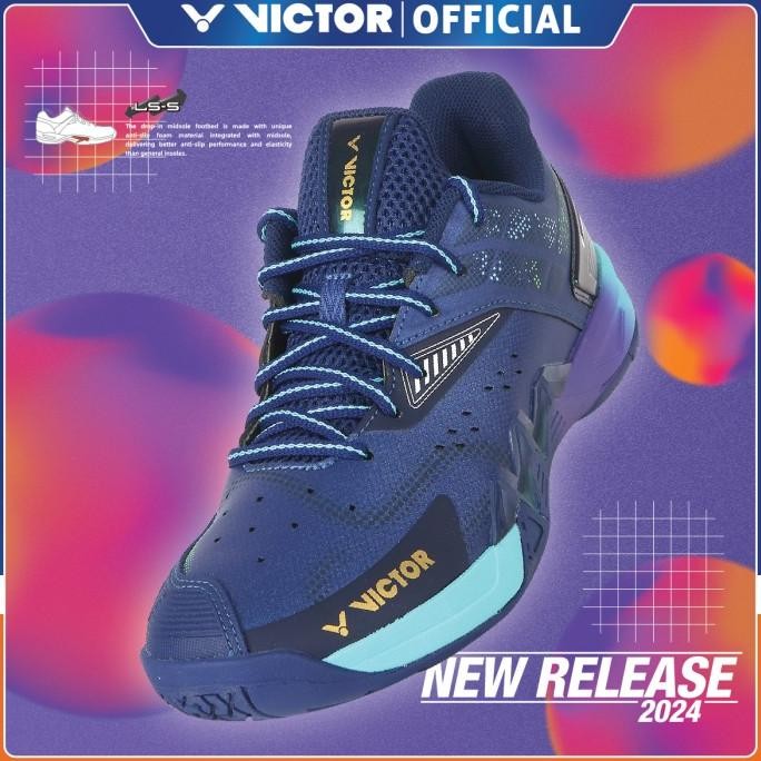 

BLUE- SEPATU BADMINTON VICTOR P8500II P 8500II 8500 II 2 - B COLOUR BLUE PRINT