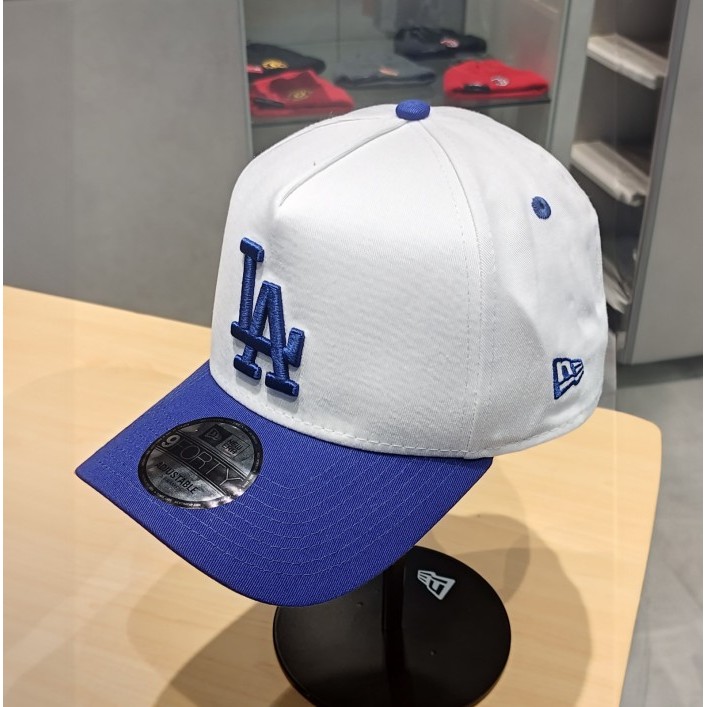 Topi New Era 9Forty AF Los Angeles Dodgers 2Tone Dark Royal Visor White Cap 100% Original Resmi
