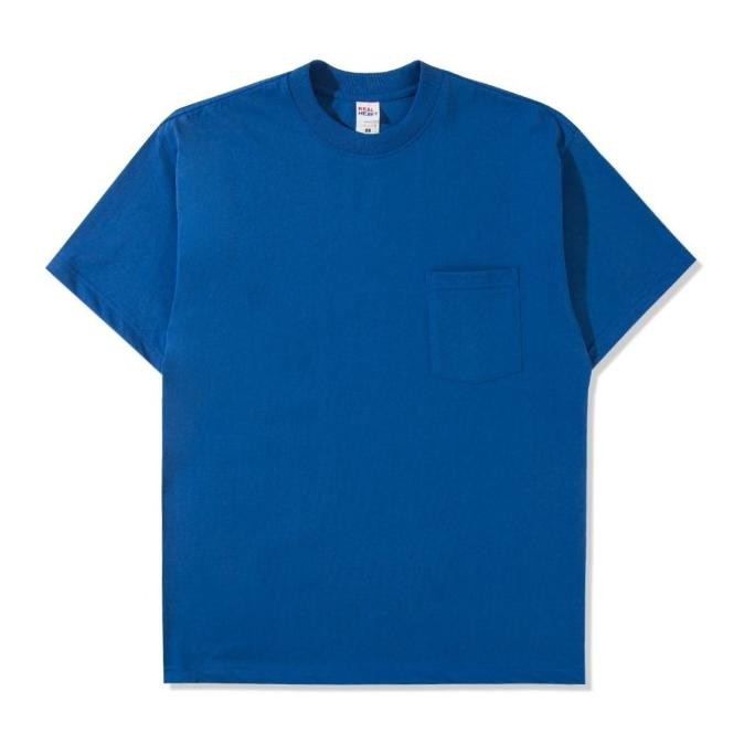 

BLUE- REAL HEAVY SS POCKET T SHIRT 16S BLUE - KAOS KANTONG BIRU