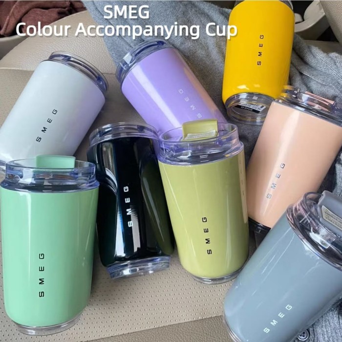 SMEG TUMBLER COFFEE MUG STAINLESS STEEL KOPI MUG 240ML