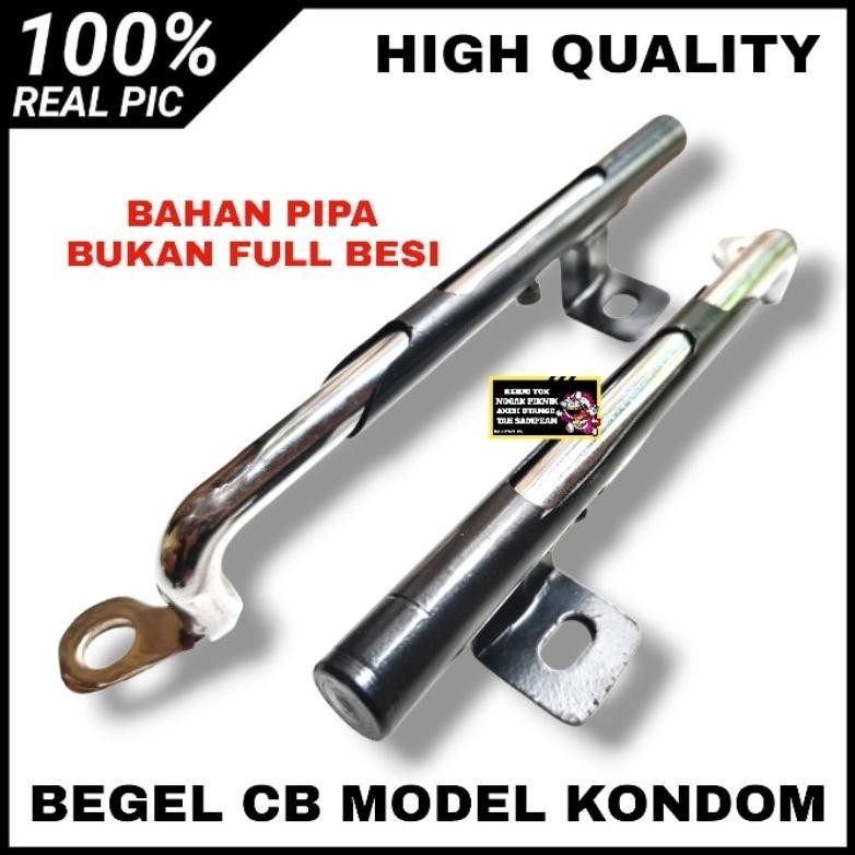 eme begel behel samping cb model slop panjang pendek bisa di atur bahan pipa besi hitam katingan