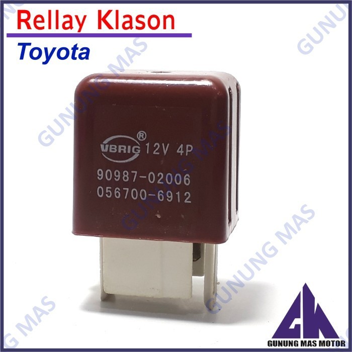 RELLAY 12V 4P RELAY TOYOTA KIJANG STARLET RELAI LAMPU KLAKSON [GMS]