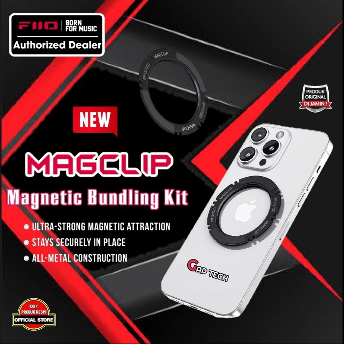 Termurah Fiio Magclip / Mag Clip Magnetic Bundling Kit For Fiio Usb Dongle Dac/Amps Ka17 / Ka13 /