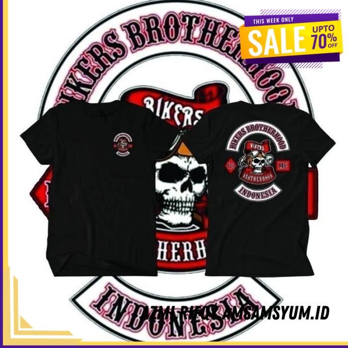 (DONE) KAOS BAJU DISTRO BIKERS BROTHERHOOD MOTOR CLUB POLOS CUSTOM INDONESIA      TERMURAH 