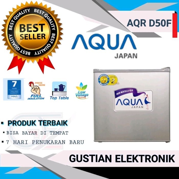 KULKAS PORTABLE MINI BAR AQUA JAPAN 50 LITER AQR D50