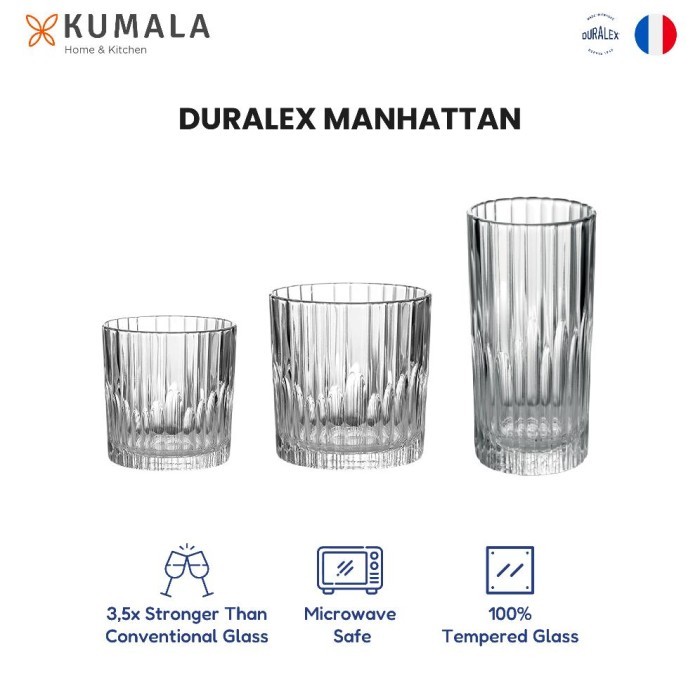 BK DURALEX MANHATTAN - GELAS KOPI TEH KACA - COFFEE TEA GLASS MUG