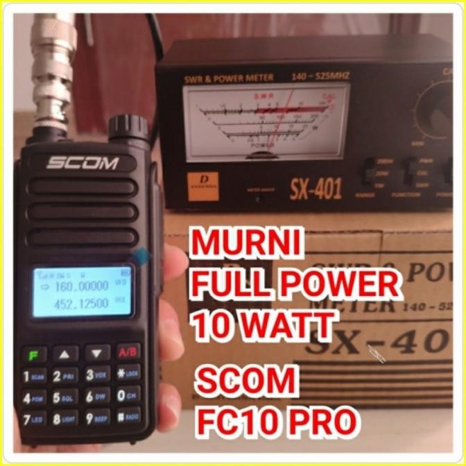 SCOM HT FC10 PRO HT FULL POWER 10 watt dual band FC 10 Pro