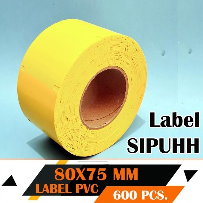 

TERLARIS - Label Sipuhh Perhutani Kuning PVC 80 mm X 75 mm Perforasi 600 Pcs 3