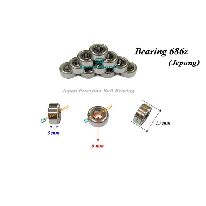 BEARING 686Z JEPANG EZO BEARING 686ZZ BEARING INDUSTRI 686Z JEPANG