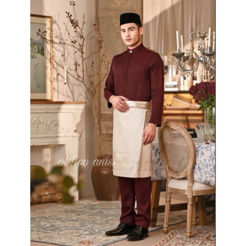 setelan baju adat Melayu pria /baju teluk belanga melayu pria