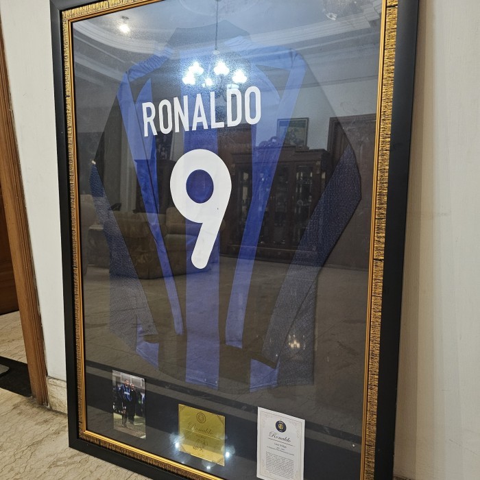 JERSEY IN FRAME INTER MILAN 01/02 LS RONALDO R9 ORIGINAL SIZE S