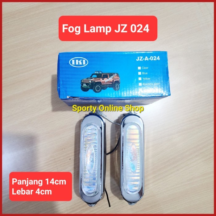 FOG LAMP KOTAK OVAL KECIL KACA PELANGI JZ-024